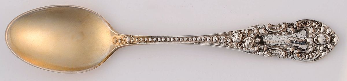 Apollo (Sterling) Monogram Demitasse Spoon by JB & SK Knowles Silver-1