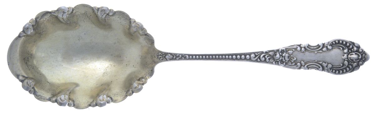 Apollo (Sterling) Large Solid Berry/Casserole Spoon by JB & SK Knowles Silver-1