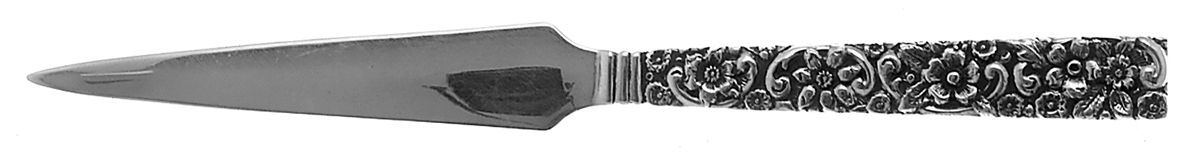 Repousse (Sterling, 1910) Medium Paper Cutter Solid Piece with Square Tip by Jenkins & Jenkins-1
