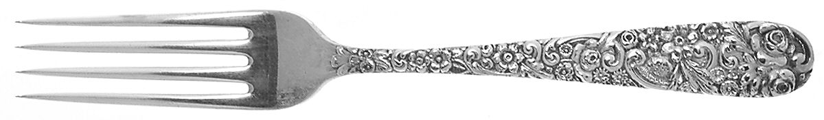 Repousse (Sterling, 1910) Fork by Jenkins & Jenkins-1