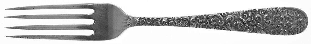 Repousse (Sterling, 1910) Youth Fork by Jenkins & Jenkins-1