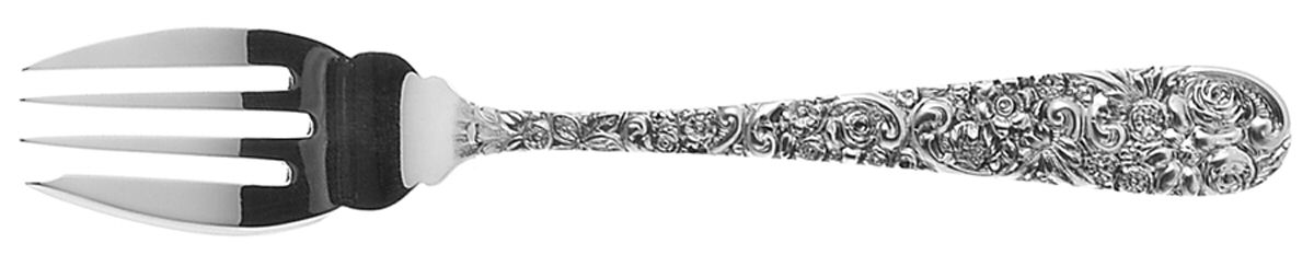 Repousse (Sterling, 1910) Pastry Fork by Jenkins & Jenkins-1