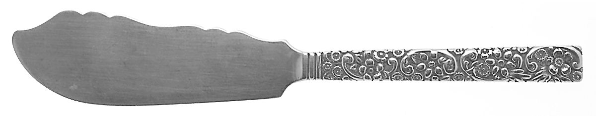 Repousse (Sterling, 1910) Individual Solid Fish Knife w/Square Tip by Jenkins & Jenkins-1