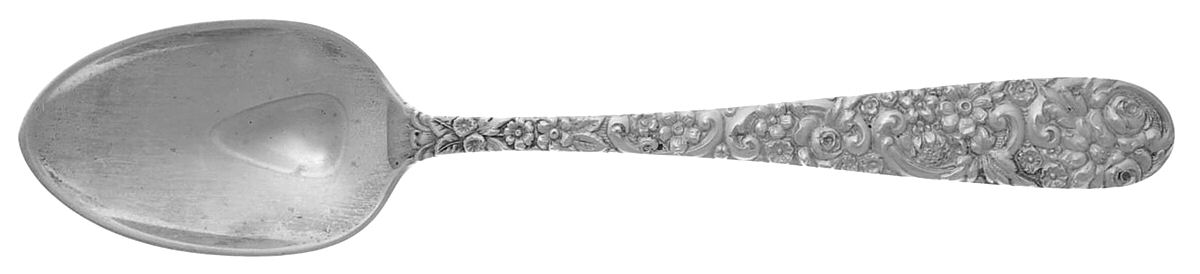 Repousse (Sterling, 1910) Dessert/Oval Soup Spoon by Jenkins & Jenkins-1
