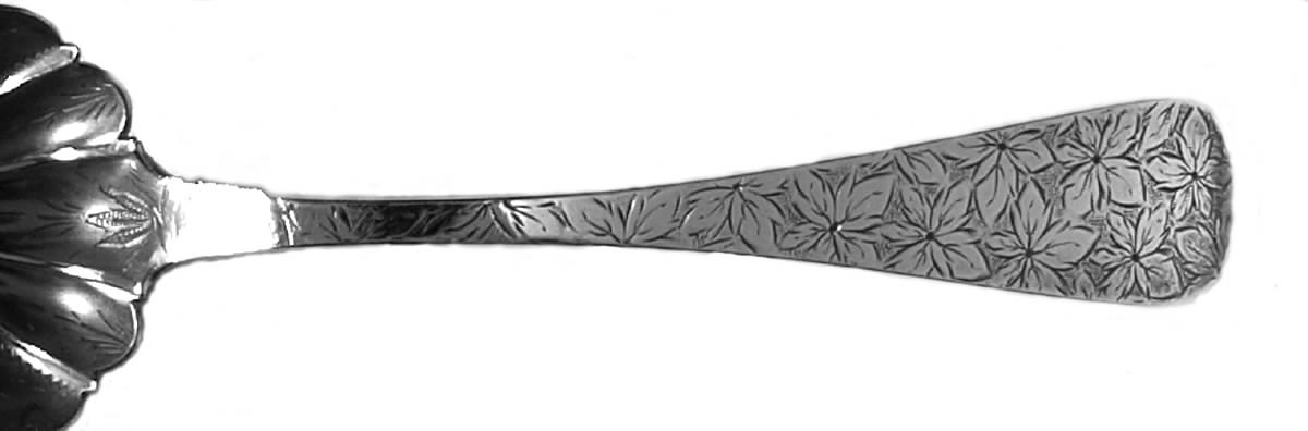 JSE1 (Sterling) Small Solid Berry/Casserole Spoon by Joseph Seymour-1