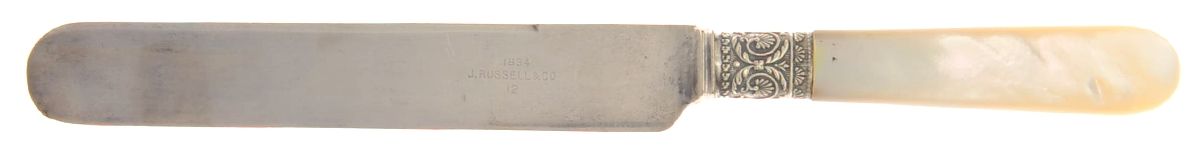 Pearl Handle 1 (Sterling) Pearl Handle Individual Dessert Knife by 1834 J Russell & Co.-1