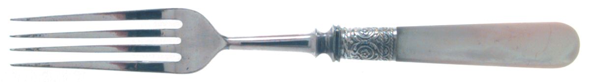 Pearl Handle 1 (Sterling) Pearl Handle Fork by 1834 J Russell & Co.-1