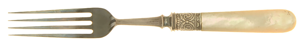Pearl Handle 2 (Silverplate) Fork by 1834 J Russell & Co.-1