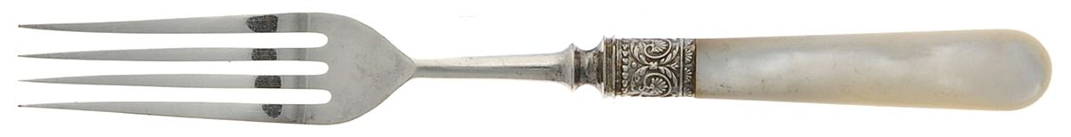 Pearl Handle 2 (Silverplate) Fork by 1834 J Russell & Co.-1