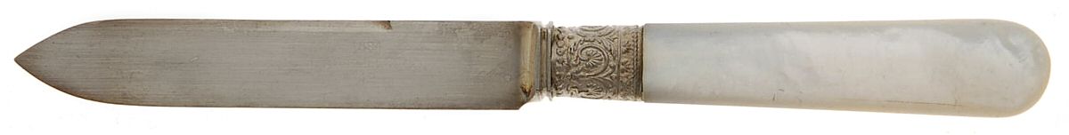 Pearl Handle 2 (Silverplate) Pearl Handle Individual Fruit Knife by 1834 J Russell & Co.-1