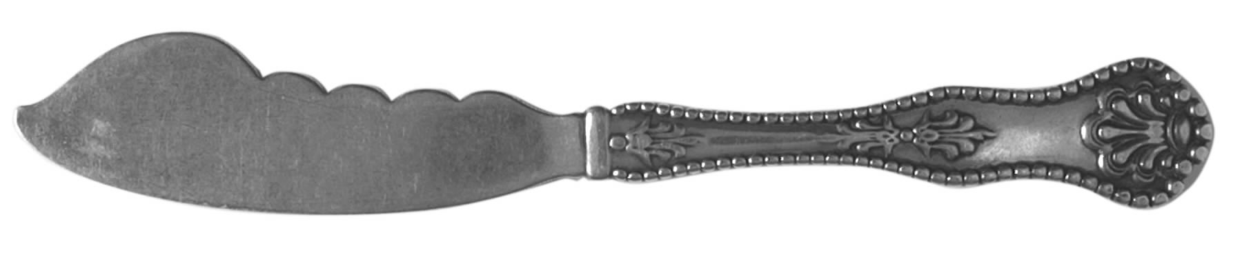 Charles II (Sterling) Flat Handle Master Butter Knife by Justis & Armiger-1