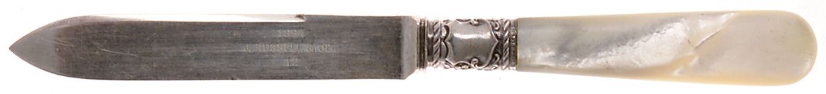 Pearl Handle 3 (Sterling) Pearl Handle Individual Fruit Knife by 1834 J Russell & Co.-1
