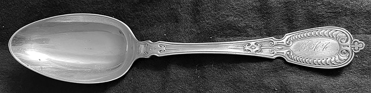 Armor (Sterling, 1845) Tablespoon (Serving Spoon) by John Polhamus-1