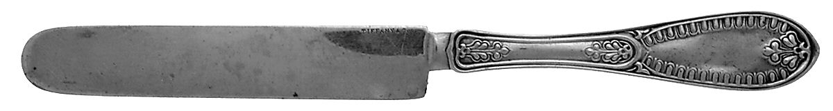 Ionic (Sterling, 1850) Solid Dessert/Tea Knife by John Polhamus-1