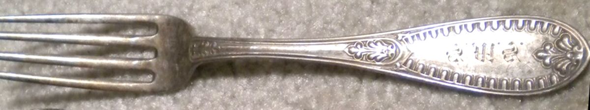 Ionic (Sterling, 1850) Fork by John Polhamus-1