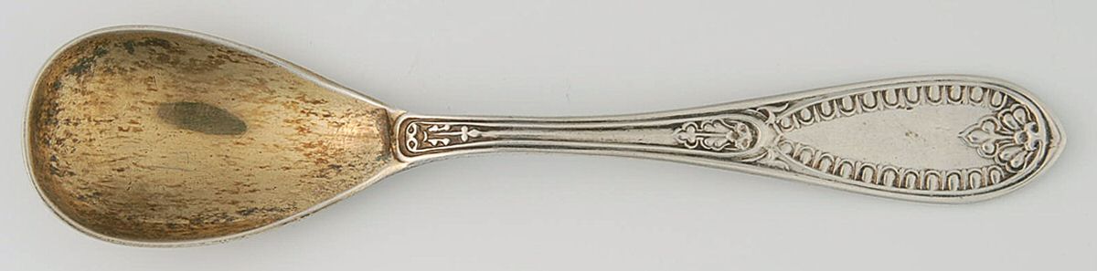 Ionic (Sterling, 1850) Egg Spoon by John Polhamus-1