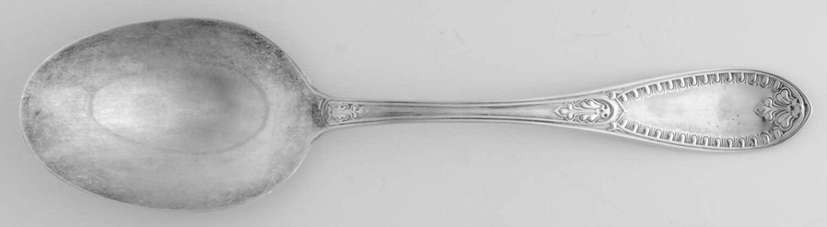 Ionic (Sterling, 1850) Tablespoon (Serving Spoon) by John Polhamus-1