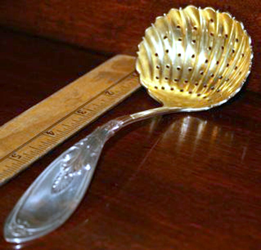 Ruby (Sterling, 1870) Large Sugar Sifter by John Polhamus-1