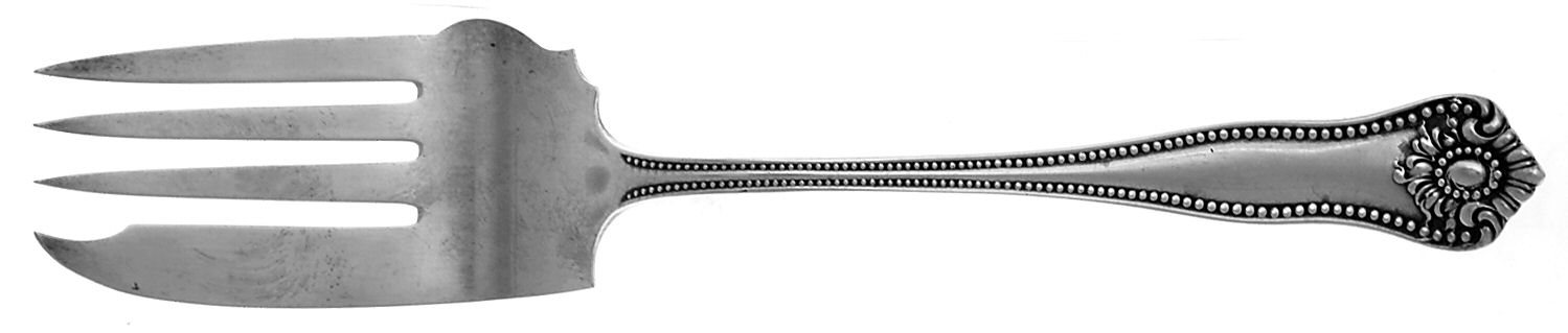 Lexington (Sterling) Medium Solid Cold Meat Serving Fork by JB & SK Knowles Silver-1