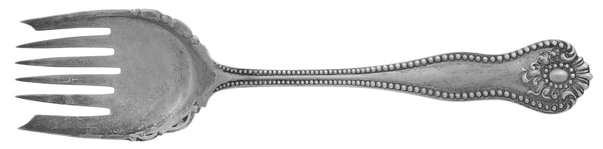 Lexington (Sterling) Large Solid Tined Sardine Serving Fork by JB & SK Knowles Silver-1