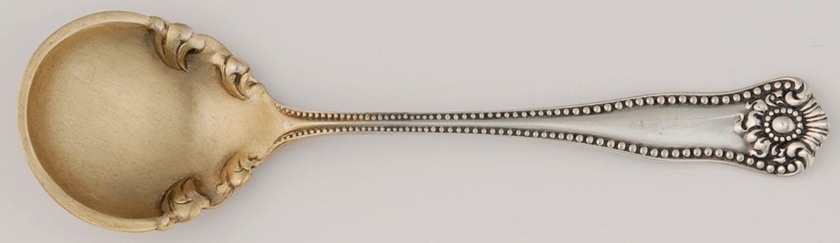 Lexington (Sterling) Small Short Handle Chocolate Spoon by JB & SK Knowles Silver-1