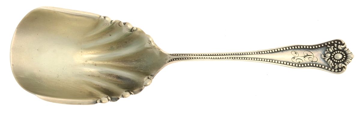 Lexington (Sterling) Almond Scoop Solid Piece by JB & SK Knowles Silver-1