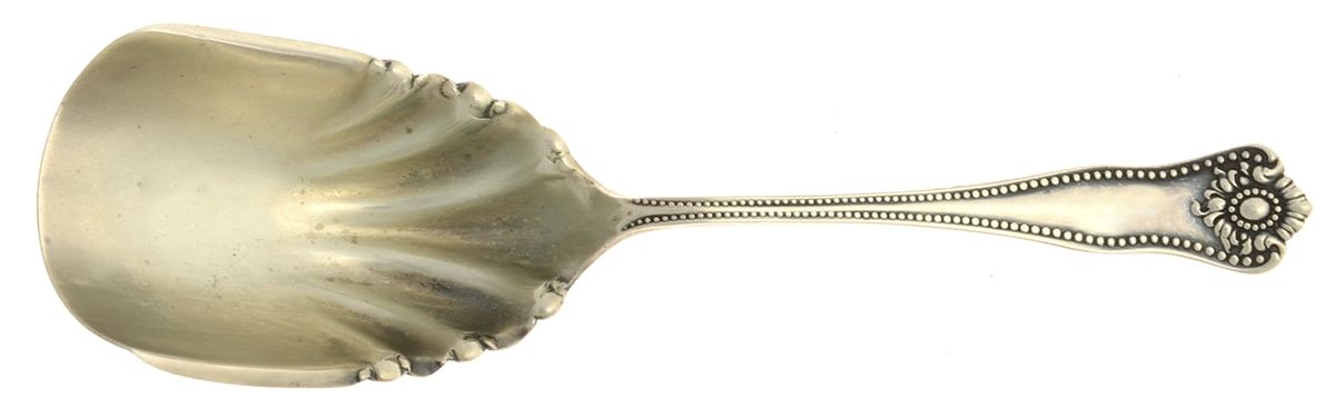 Lexington (Sterling) Almond Scoop Solid Piece by JB & SK Knowles Silver-1