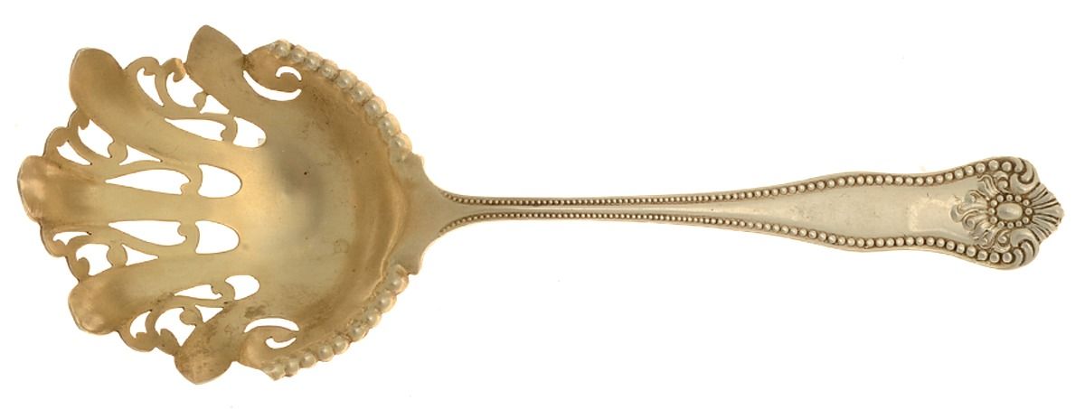 Lexington (Sterling) Vegetable Serving Fork (Solid) by JB & SK Knowles Silver-1