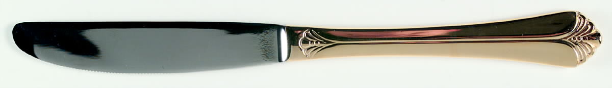 JPF4 (Gold Electroplate) Modern Solid Knife by Jcpenney-1