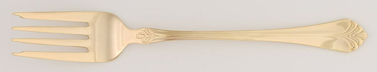 JPF4 (Gold Electroplate) Individual Salad Fork by Jcpenney-1