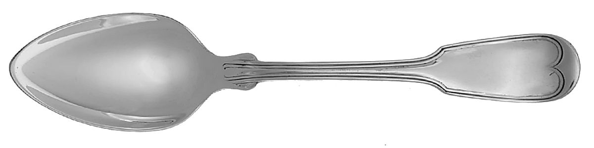 French Thread (Sterling) Teaspoon by John Polhamus-1