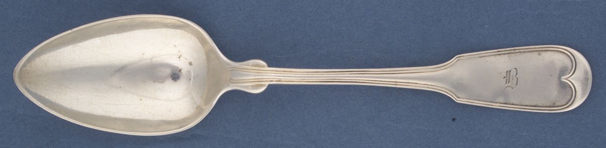 French Thread (Sterling) Tablespoon (Serving Spoon) by John Polhamus-1