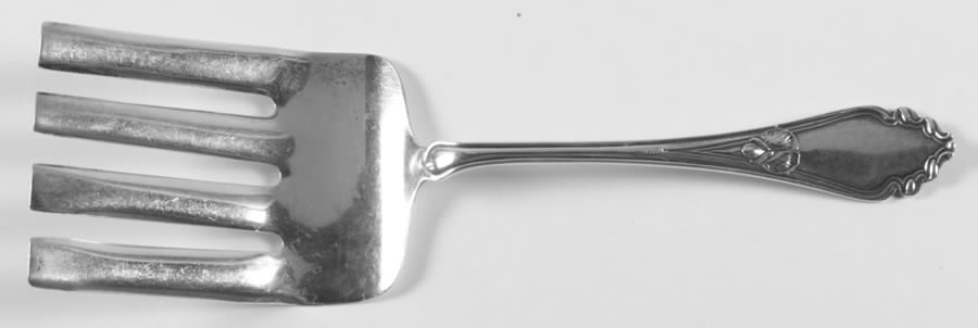 Sweet Pea (Sterling) Large Solid Asparagus Serving Fork by JB & SK Knowles Silver-1