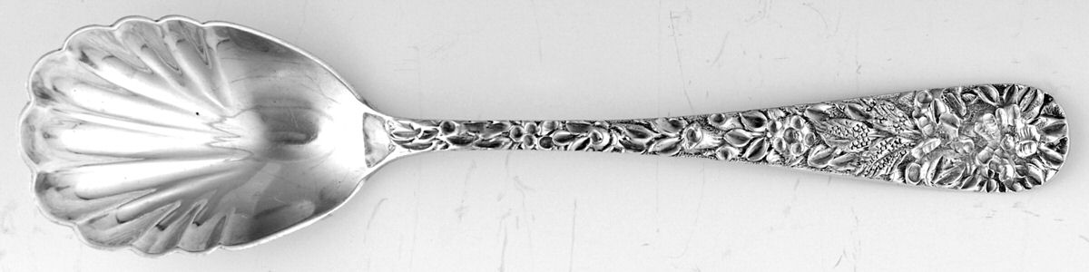 JSM1 (Sterling) Sugar Shell Spoon by J S Macdonald-1