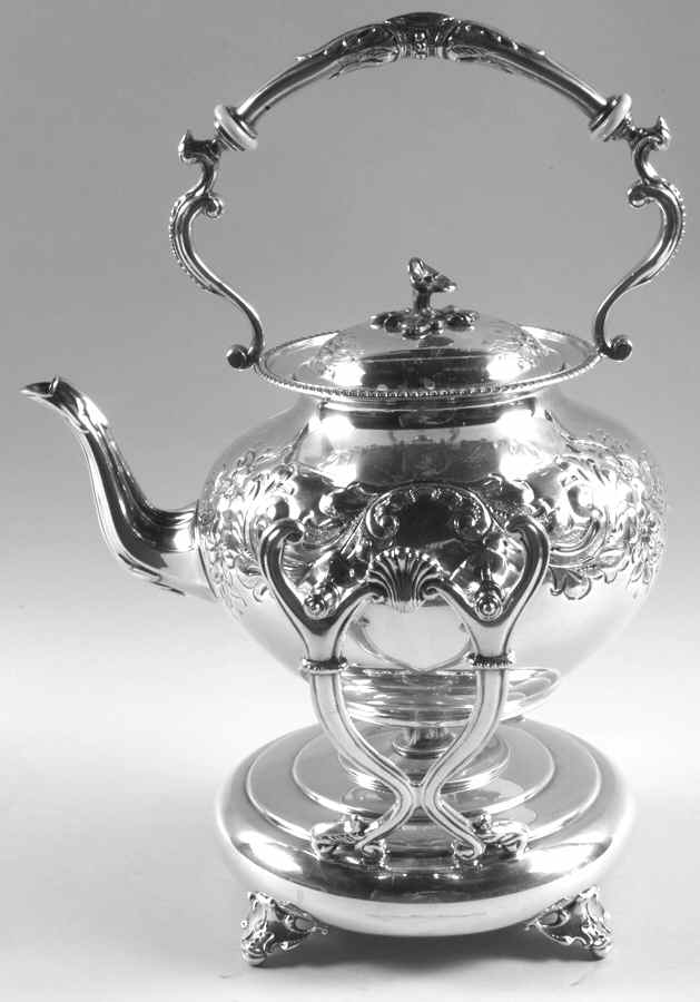 785 (Silverplate, Hollowware) Kettle, Stand & Burner by John Turton-1
