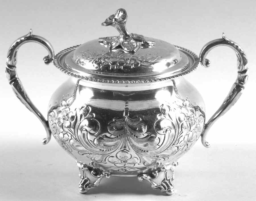 785 (Silverplate, Hollowware) Sugar Bowl & Lid by John Turton-1
