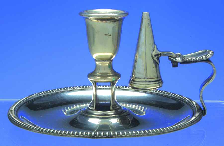 875 (Silverplate, Hollowware) Chamberstick with Snuffer by James Dixon & Sons-1