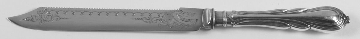 JDN1 (Silverplate) Solid Piece Cake Knife/Cake Saw by James Deakin & Sons-1