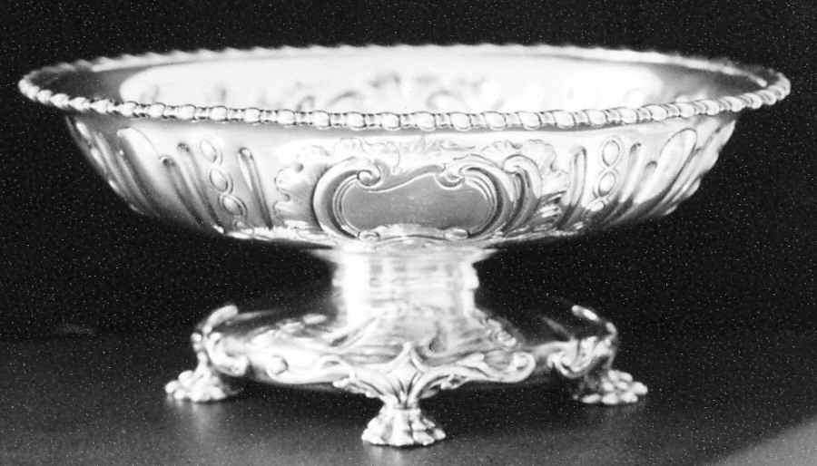 1000 (Sterling, Hollowware) Round Sterling Footed Centerpiece by J E Caldwell-1