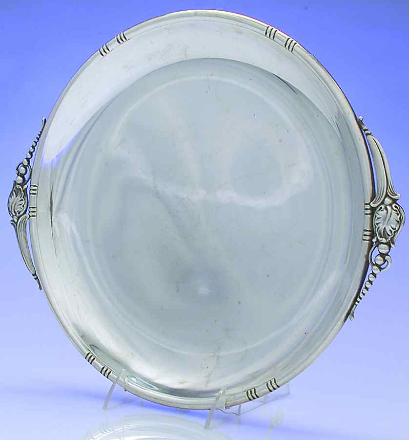120 (Sterling, Hollowware) 12" Round Tray by J. Wagner & Son, Inc-1