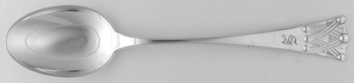 JTO2 (Silverplate) Solid Serving Spoon by J. Tostrup (Norway)-1