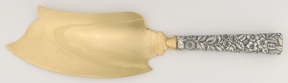 JEW13 (Sterling) Hollow Handle Ice Cream Server, Sterling Blade by J E Caldwell-1