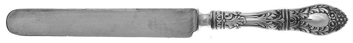 Roman (Sterling) Old French Hollow Knife with Bolster by JB & SK Knowles Silver-1