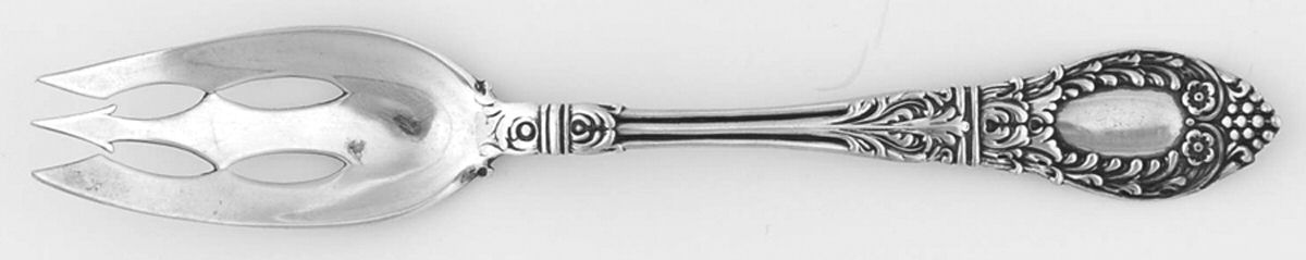 Roman (Sterling) Old Style Pickle Fork by JB & SK Knowles Silver-1