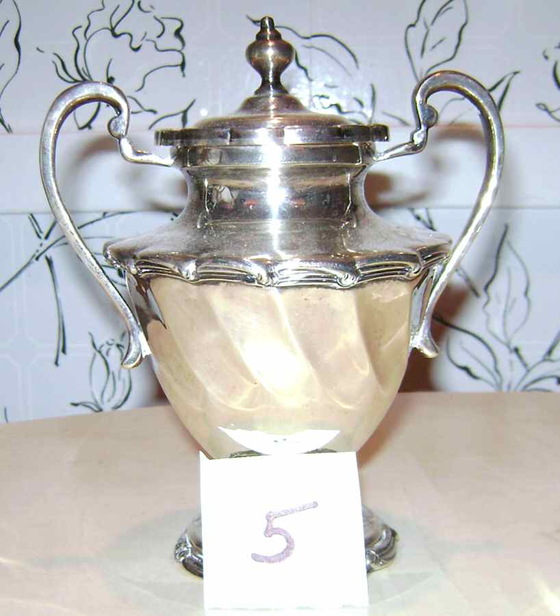 Sterling Hollowware Sugar Bowl & Lid by Jose Marmolejo-1