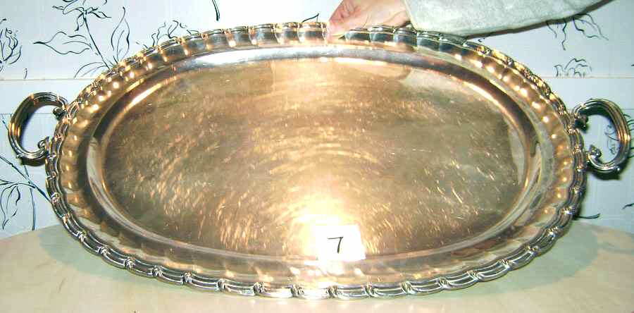 Sterling Hollowware Large Waiter Tray by Jose Marmolejo-1