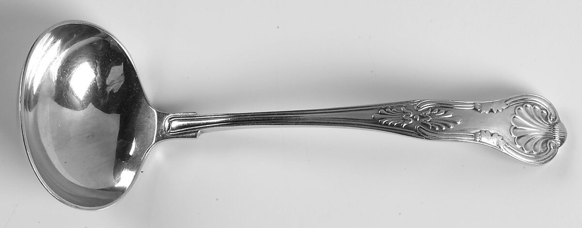 Kings (Silverplate) Solid Gravy Ladle by John Turton-1