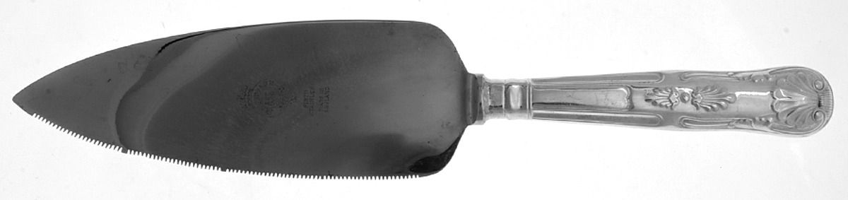 Kings (Silverplate) Pie & Cake Server with Stainless Blade by John Turton-1