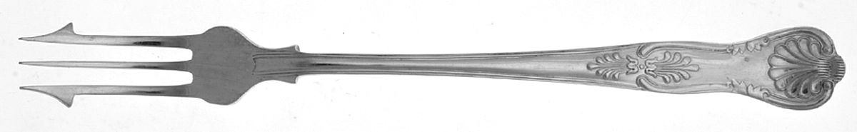 Kings (Silverplate) Long Handle Pickle/Olive Fork by John Turton-1