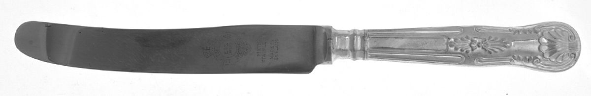 Kings (Silverplate) Old French Hollow Knife by John Turton-1